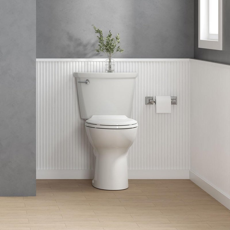 American Standard 5503A00B.020 Transitional Slow-Close Elongated Front Toilet Seat, White - Image 2